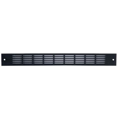 Renson – Grille aération VMC plate 375x30mm en aluminium noir – Double passage d'air pour ventilation efficace – Résistante aux variations d'humidité