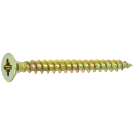 Vis à bois ULTIMA VISSER FIXER COLLER 5x16 mm boîte de 500 zingué jaune