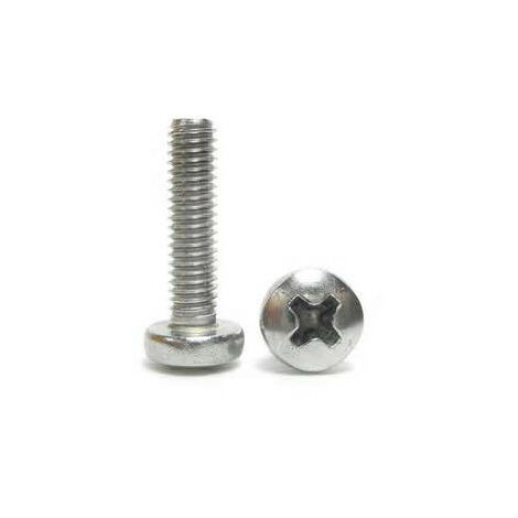 Vis à métaux tête cylindrique bombée classe 4.8 Pozidrive zingué 4X25 boîte de 500 ULTIMA 80504025 (1/2)