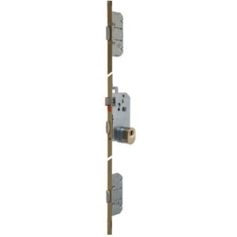 Vachette – Serrure électrique 5 points A2P2 – Entraxe 70mm – Pênes ronds 20mm – Coffre central blindé en acier – Compatible cylindres européens