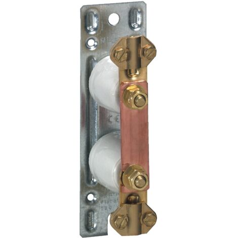 Barrette à cosses Cosga avec platine métal 150x45mm et fixation par vis Ø3,5mm LEGRAND 034388