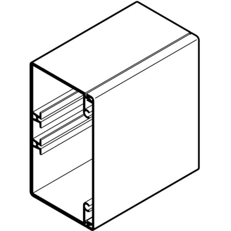 Obo Bettermann – Goulotte de distribution AXIS blanche 110x60,6mm – PVC résistant – Fixation perforée au fond – Accès facile aux câbles