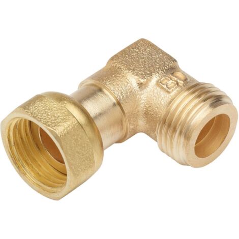 Raccord coudé 90° BANIDES 238612 Mf 1/2 - Laiton, Paire (1/4)