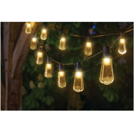 Guirlande solaire Décobulb 20 ampoules blanc chaud (1/3)