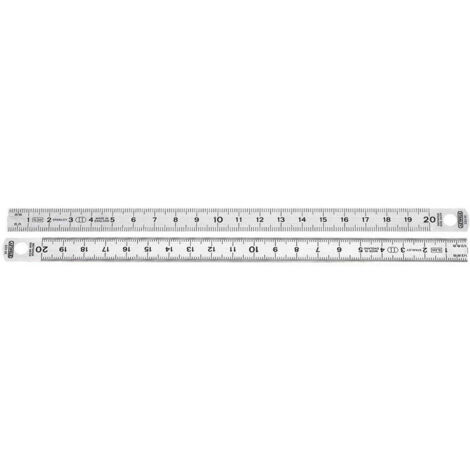 Stanley – Réglet acier inoxydable flexible 20 cm x 13 mm – Graduation recto en mm et verso en 0.5mm – Surface antireflet pour excellente lisibilité (1/10)