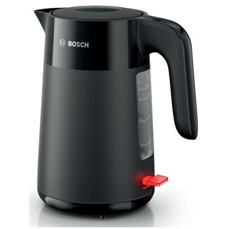 Bosch – Bouilloire 1,7L TWK2M163 – Noire mate – 2400W – Base 360° – Indicateur de tasses – Résistance cachée – Filtre anti-calcaire amovible (1/10)