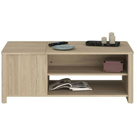 Parisot Betty table basse chêne avec coffre de rangement (1/5)