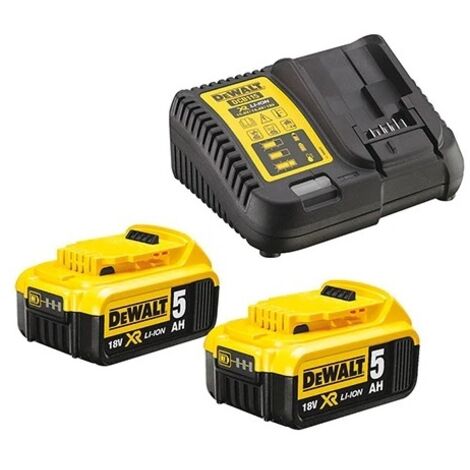 Tronçonneuse Élagueuse Dewalt XR 18V 5Ah + Élagueuse Sur Perche - Kit 2-en-1 Sans Fil - Guide 30cm