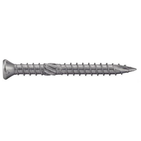 Boîte de 200 vis terrasse à tête fraisée bombée Torx double filetage A4 5x60mm ACTON 643275X60