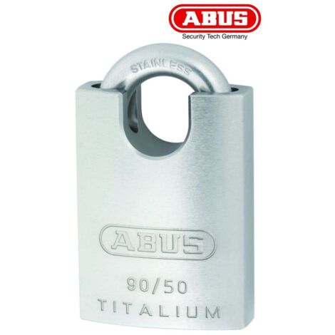Cadenas - ABUS - 90RK/50 - Anse protégée - Cylindre interchangeable - Protection intempéries (1/4)