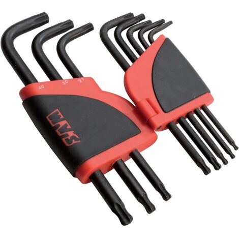 Râtelier de 8 clés males longues torx a tête sphérique SAM - 66R8AL (1/2)