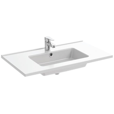 Plan vasque blanc 81x46,5cm 1 cuve OLA - JACOB DELAFON - EXTA112-00 (1/3)