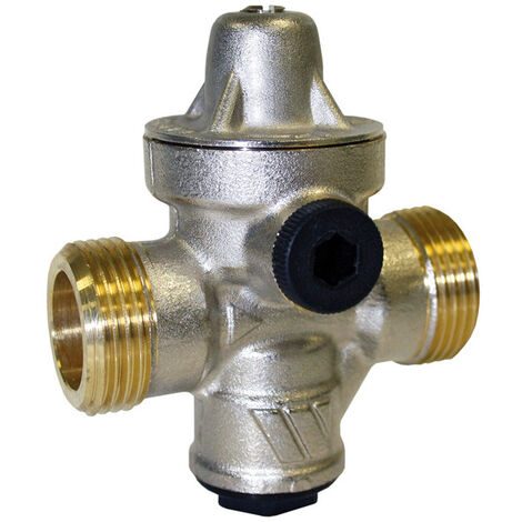 Watts – Réducteur de pression en laiton DZR double mâle 3/4'' – Plage de pression 1,5 à 5 bar – Débit spécifique pour chauffe-eau – 2282110