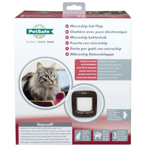 Chatiere a puce électronique PETSAFE - Brun