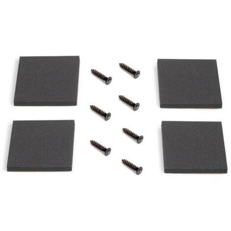 Emuca 2040214 Jeu de pieds Cross pour table, largeur 695mm, Acier, Peint en noir