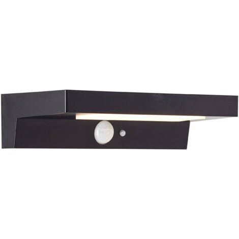 Brilliant BARKER applique extérieure LED solaire noir 4W (1/4)