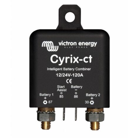 Victron – Coupleur de batteries automatique 12/24V 120A – Contacteur microprocesseur – Gestion efficace de charge et décharge – Compatible systèmes solaires
