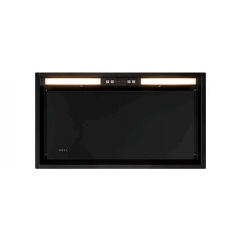 Novy – Groupe filtrant verre noir 510 x 290mm – Moteur intégré 700 m³/h – 4 vitesses – Bandeau LED 3000K – D26052