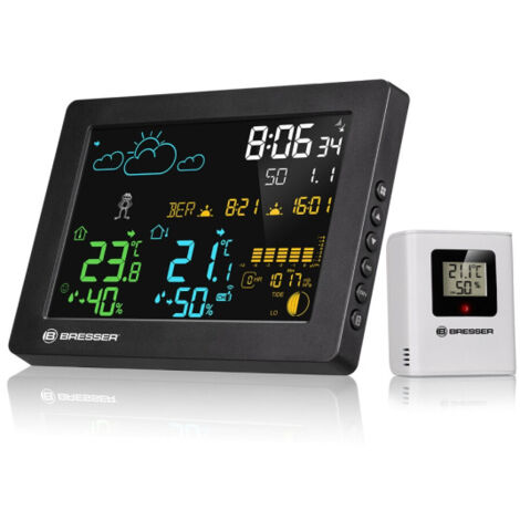 Station météo Bresser Station meteo MeteoTemp Baro HZ Ecran couleur (1/2)