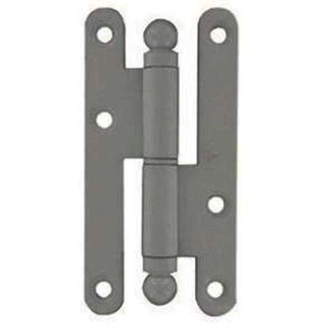 Paumelle charnière pour meuble acier 110x55mm droite – Bout rond – Épaisseur 3mm – Charge maximale élevée – 27ARD11533 – Bouvet (1/3)
