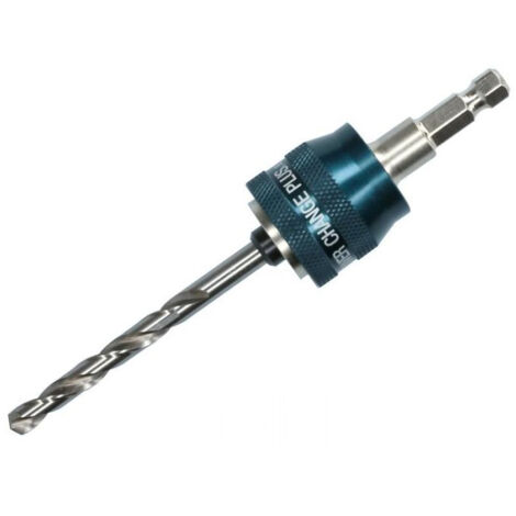 Bosch – Adaptateur pour scie cloche Power Change Plus – Changement rapide sans outil – Compatible avec perceuses-visseuses – Foret de centrage HSS-G 7,15mm (1/10)