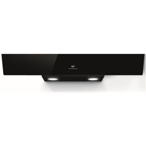 Hotte décorative noire CONTINENTAL EDISON CEHD9065B - L90 cm
