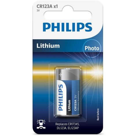 Pile Philips ExtremeLife CR123A Li (1/3)