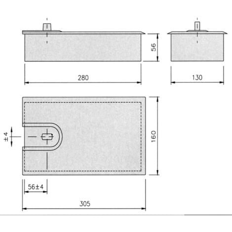 Plaque de pivot 701.01 pour série 86N finition inox MUSTAD 3050705105