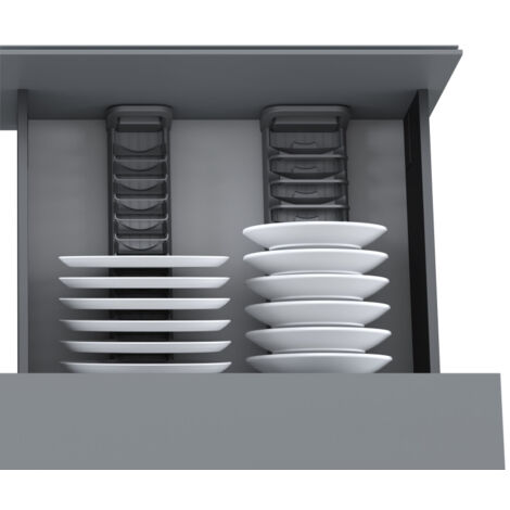 Lot de 2 plinthes Marmo Metallo Anthracite, l. 7.2 x L. 60 cm, Ep.9mm Lot de 2 plinthes Marmo Metallo Anthracite, l. 7.2 x L. 60 cm, Ep.9mm