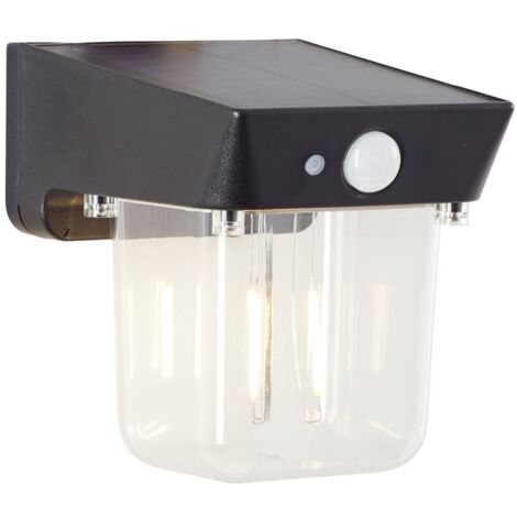 Brilliant Parson applique extérieure noire LED solaire (1/2)