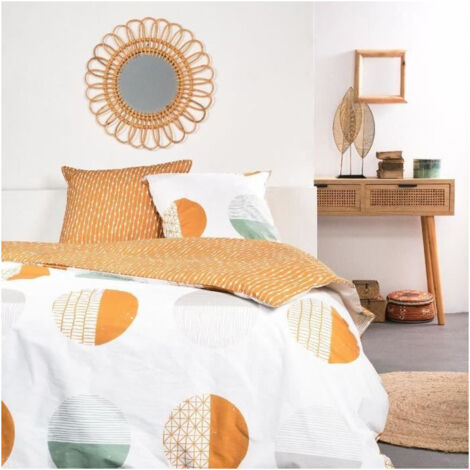 Parure de lit - TODAY - Sunshine - 2 personnes - 260x240cm - Coton - Autres motifs