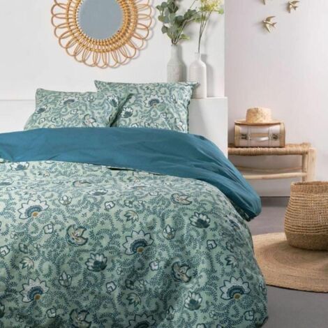 Parure de lit TODAY Sunshine 240x220 cm Coton Imprimé Bleu (1/3)