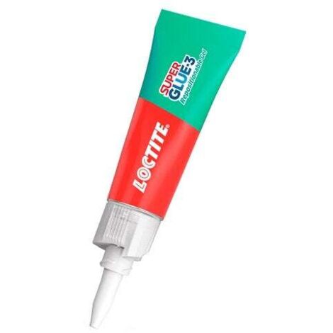 LOCTITE Colle de reparation loctite superglue-3 gel repositionable tube 3g x2 (1/2)