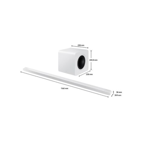 Barre de son Samsung Ultra fine HW S811D 2024