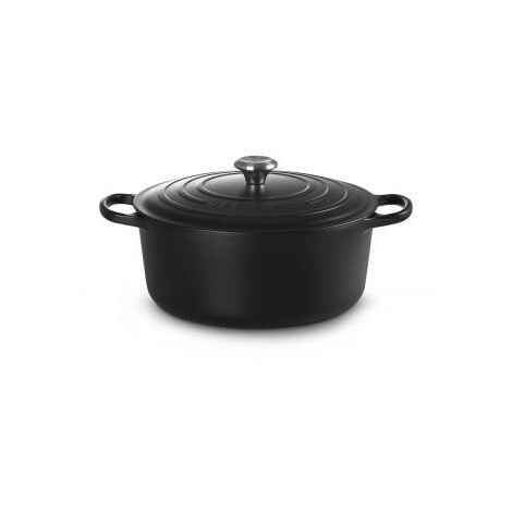 Le Creuset Signature Roaster round 30cm black Schwarz (21177300000430)