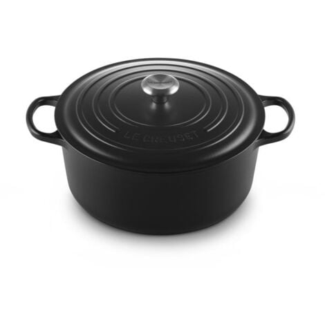 Le Creuset Signature Roaster round 30cm black Schwarz (21177300000430)