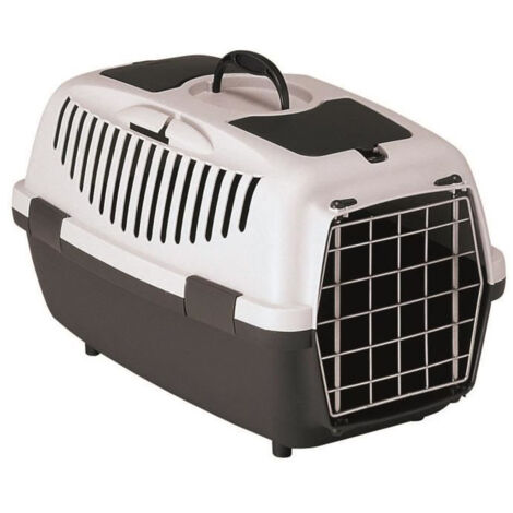 Cage de transport Gulliver STEFANPLAST 48 x 32 x 31 cm - Blanc - Pour chiens (1/2)