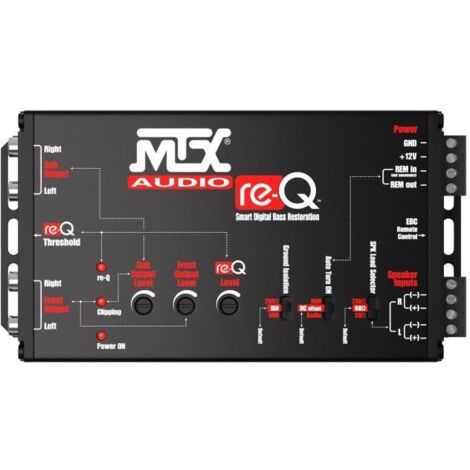 Processeur haut de gamme entrées haut-niveau vers sorties RCA - MTX AUDIO - re-Q (1/5)