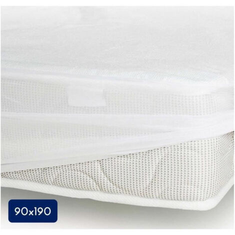 Protege-matelas - 90 x 190 cm x 25 xm - 100% Coton - 170 G/M2 - LOVELY HOME (1/4)