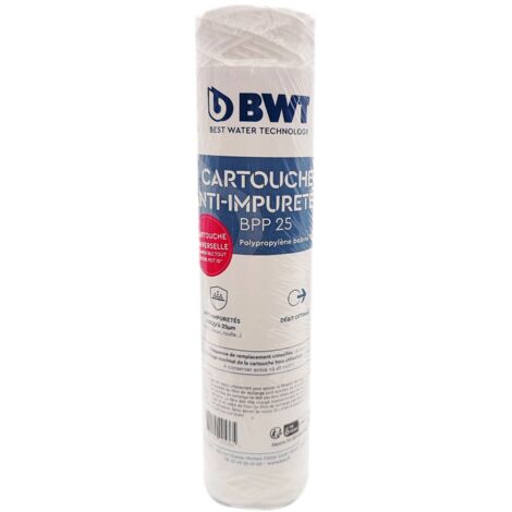 BWT – Cartouche filtrante bobinée 25µm – Filtration efficace des sédiments – Capacité de traitement 6 mois – Compatible filtres anti-sédiments (1/5)