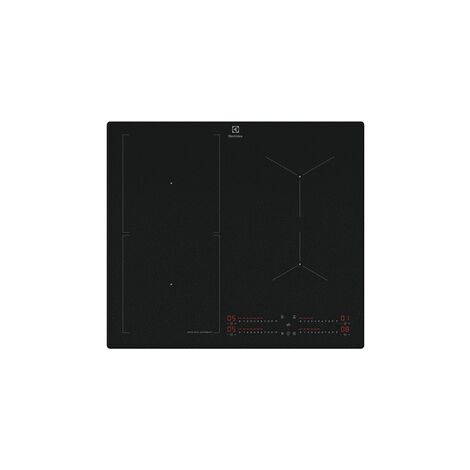 Electrolux – Plaque induction 4 foyers 58x51 cm – Verre noir mat résistant aux rayures – Puissance 7350 W – Sécurité renforcée avec fonctions anti-débordement