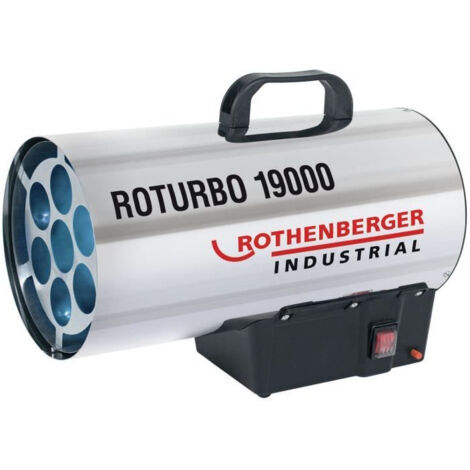 Rothenberger – Générateur d'air chaud mobile à gaz – Puissance 18,5 kW – Volume jusqu'à 185 m3 – Système d'allumage automatique piezo