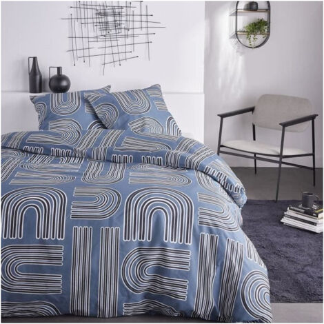 Parure de lit 2 personnes - TODAY - Sunshine 15.26 - 220 x 240 cm - 100% Coton imprimé (1/3)