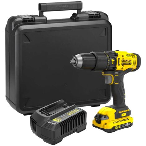 Perceuse visseuse a percussion 50 Nm - Lithium 18V - 2 Batteries 2Ah - STANLEY FATMAX V20 - SFMCD711D22-QW (1/9)