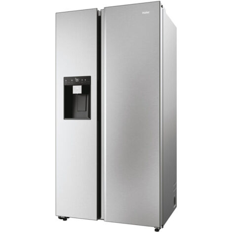 Haier – Réfrigérateur américain 2 portes 601L – Volume réfrigérateur 391L et congélateur 210L – Froid ventilé – Classe énergétique D – Niveau sonore 36dB (1/5)