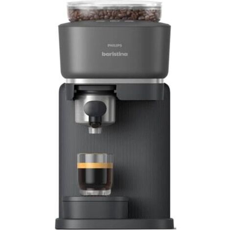 Philips – Cafetière à dosettes expresso avec broyeur céramique – 16 bars – Capacité 1,2 L – Mouture réglable – Noir