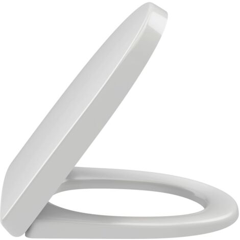 Jacob Delafon – Abattant WC compact à descente progressive – Thermodur blanc – Charnières métal – Fixation rapide et déclipsable (1/6)