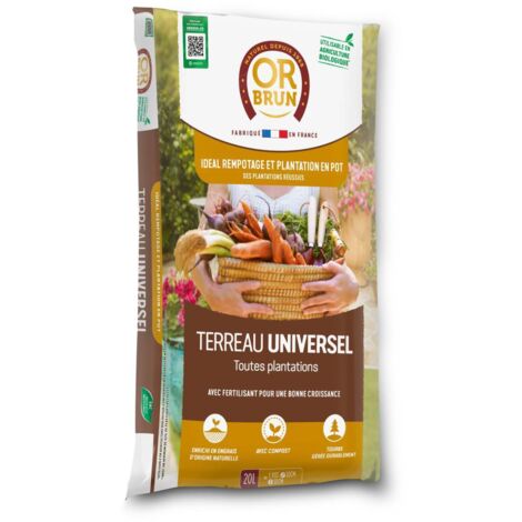 Terreau Universel Or Brun 20L : le choix fiable pour vos plantes