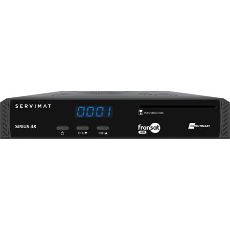 Récepteur Satellite HD - Servimat - SIRIUS III - TNT HD gratuite - Dolby - Packs thématiques