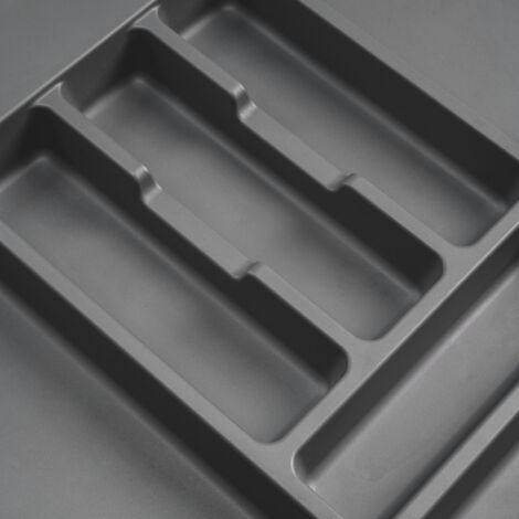 EMUCA Range-couverts Optima pour tiroir universel - module 800mm - Plastique - Gris antracite